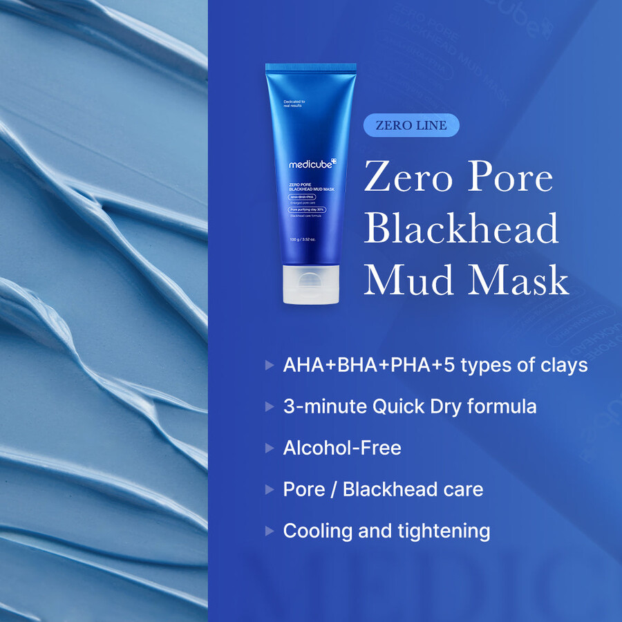 medicube zero pore mitesser-schlammmaske