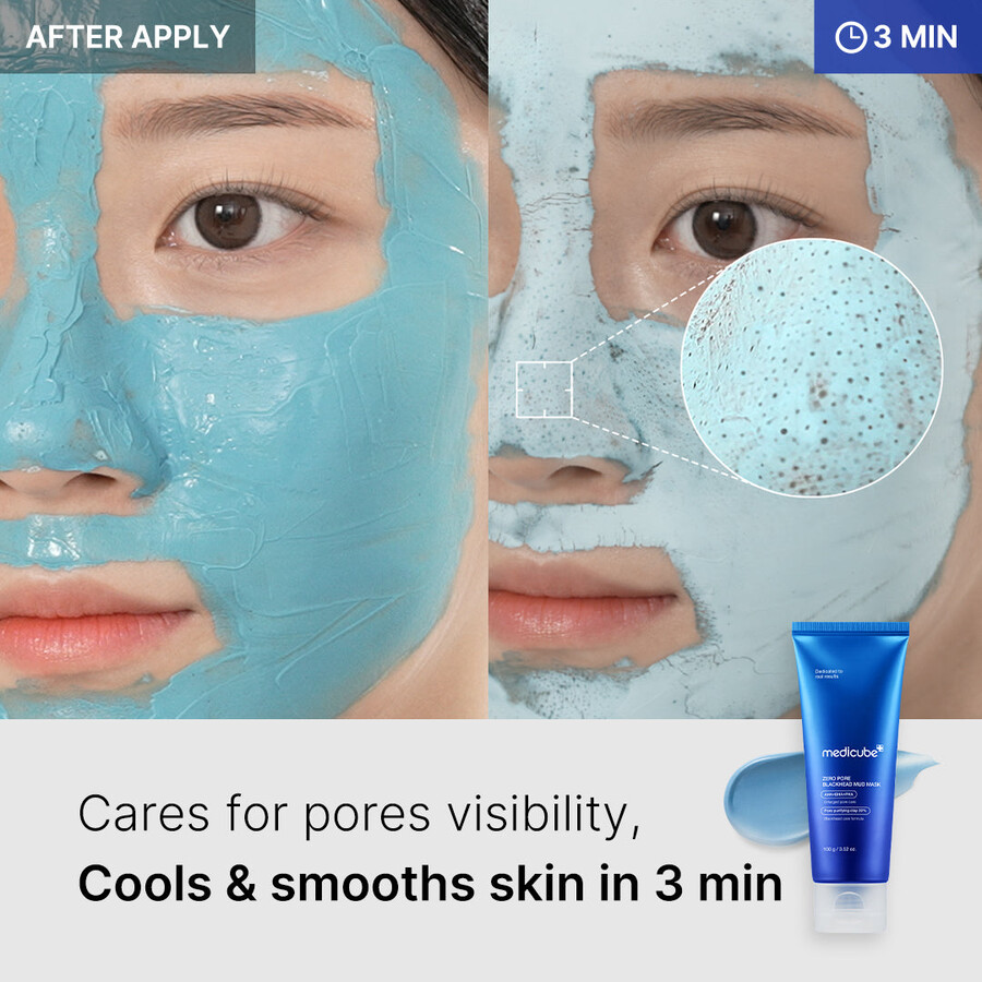 medicube zero pore mitesser-schlammmaske