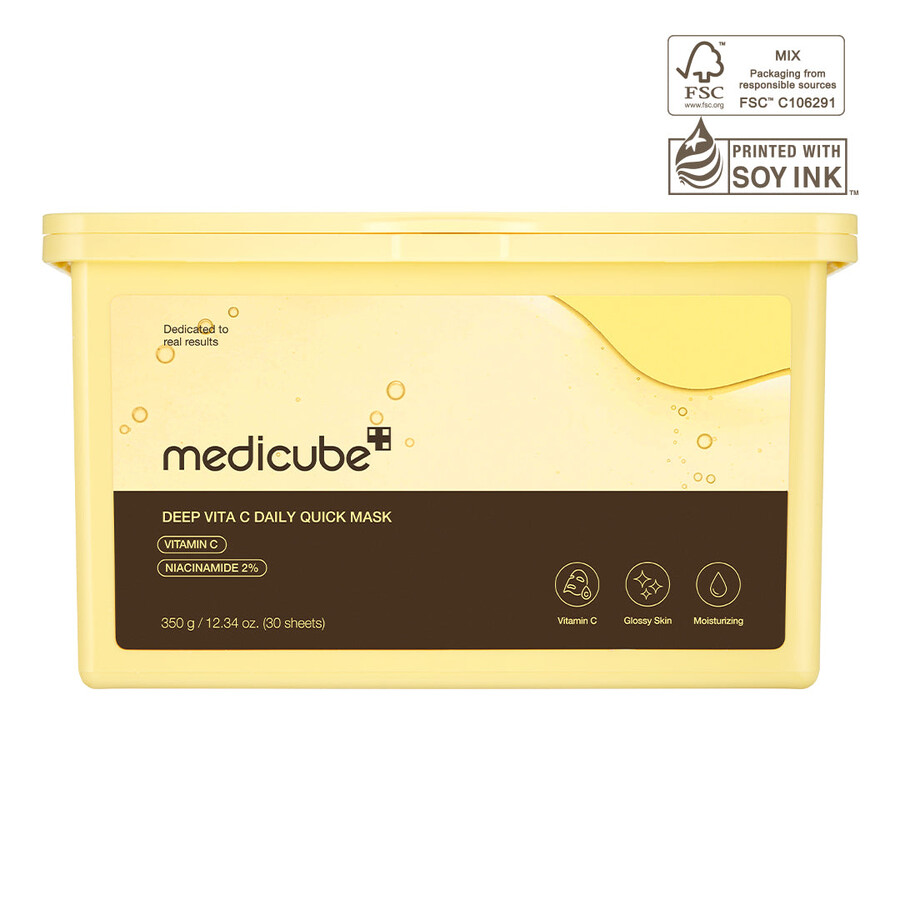 medicube deep vita c tägliche schnellmasken
