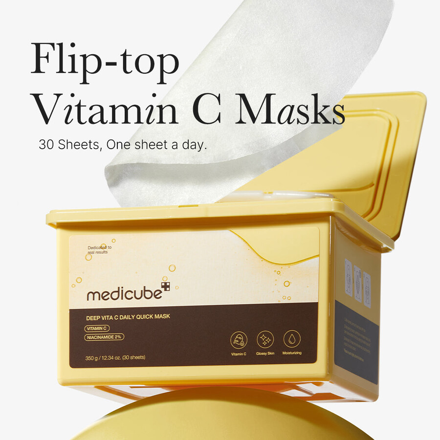 medicube deep vita c tägliche schnellmasken