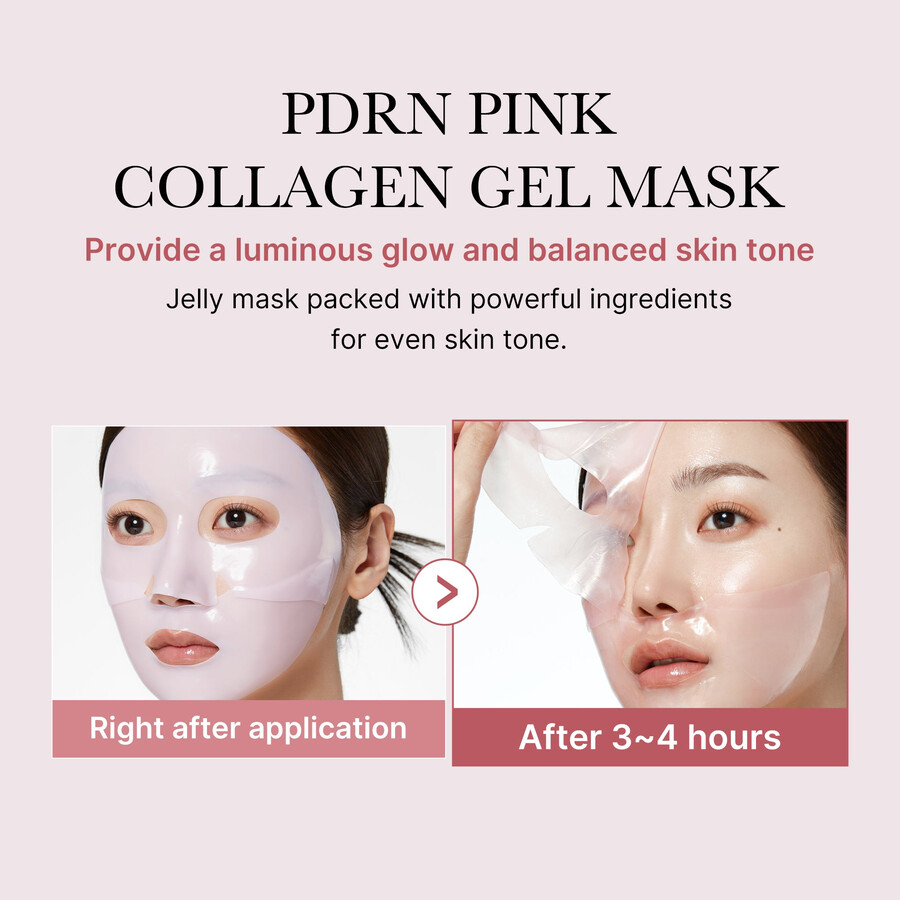 medicube salmon pdrn pink collagen jelly gel maske