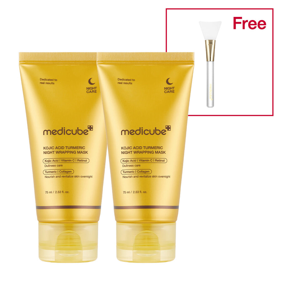 medicube kojisäure-kurkuma-wickelmaske für die nacht