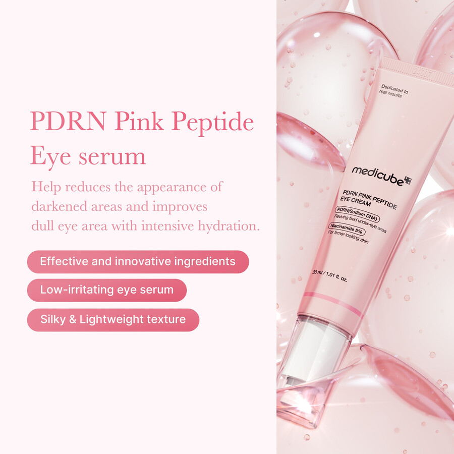 medicube pdrn pink peptide augencreme