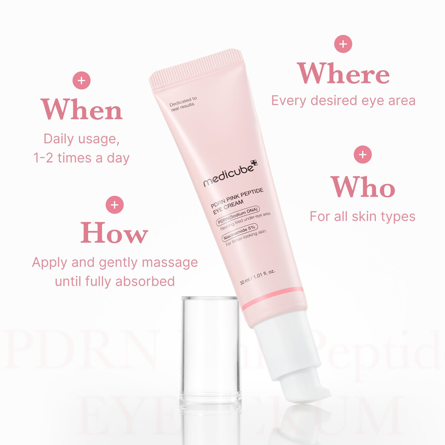 medicube pdrn pink peptide augencreme