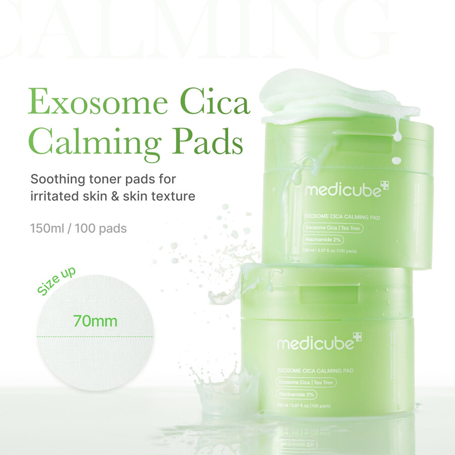 medicube exosome cica beruhigende tonerpads