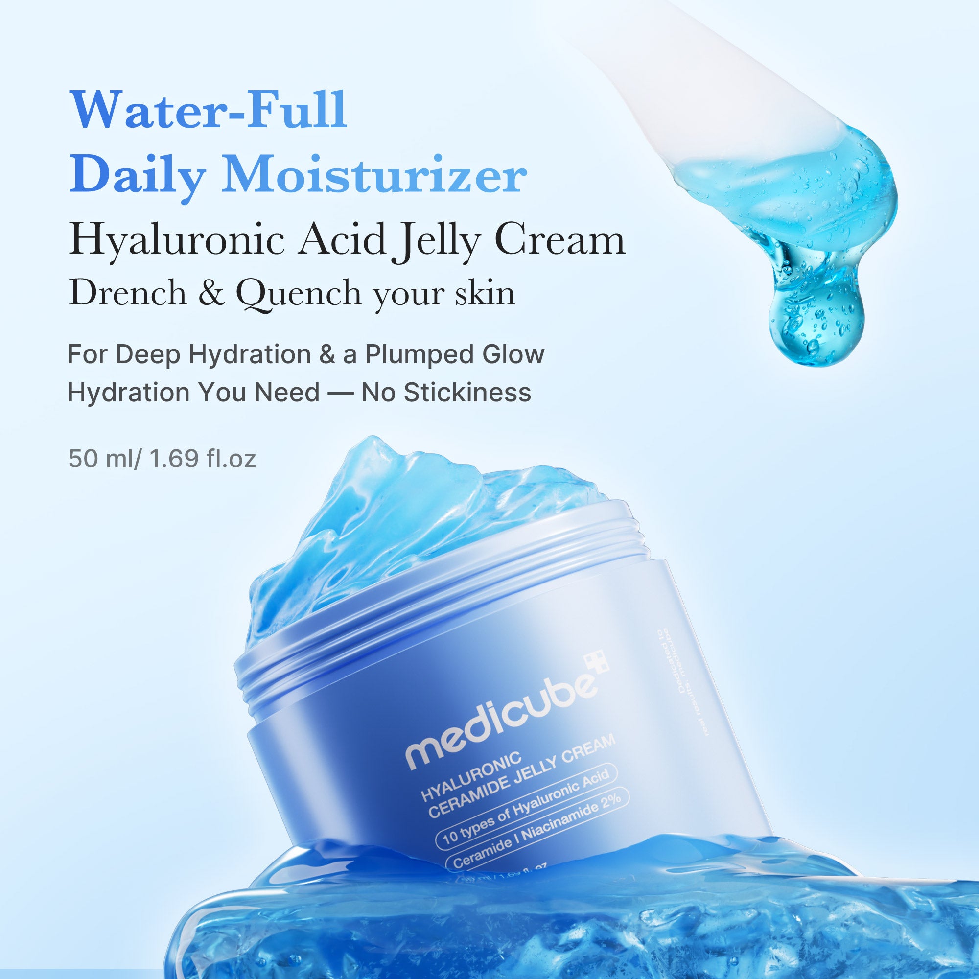 feuchtigkeitsspendende gelee-creme mit hyaluron-ceramid