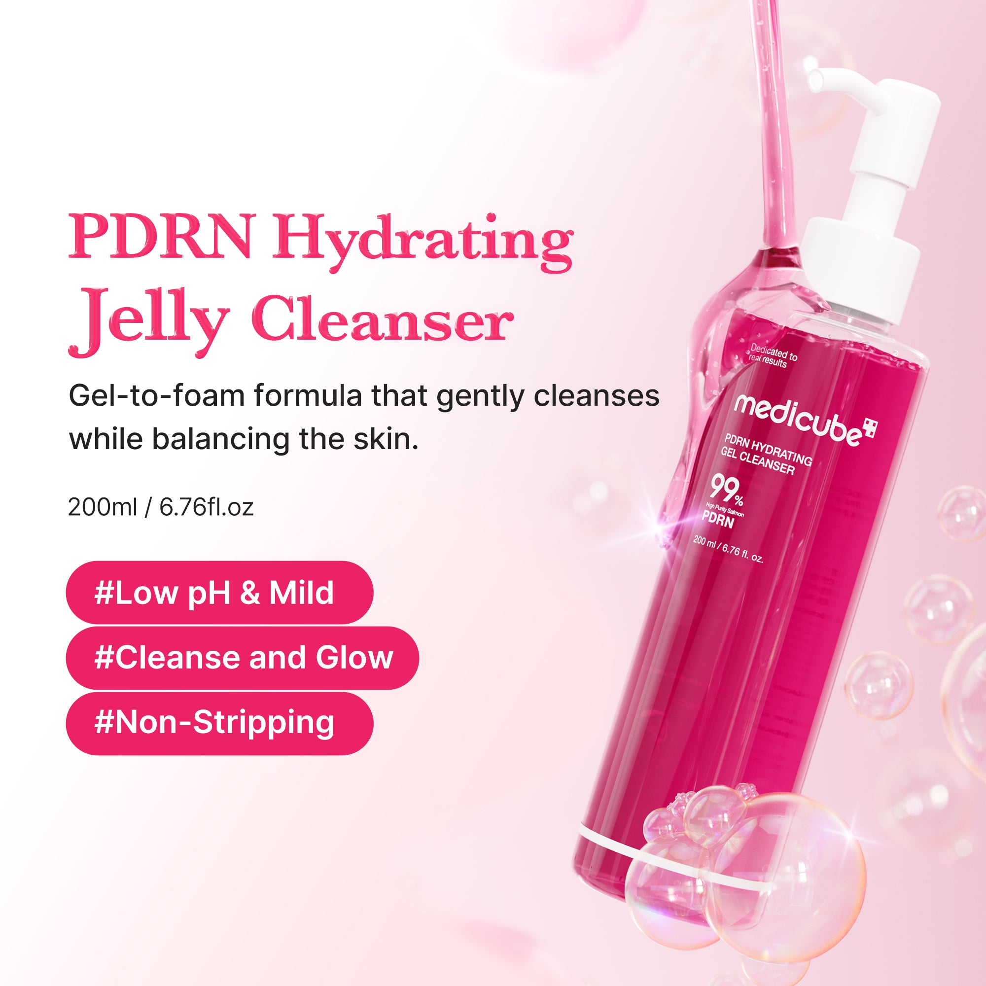 pdrn pink gel cleanser