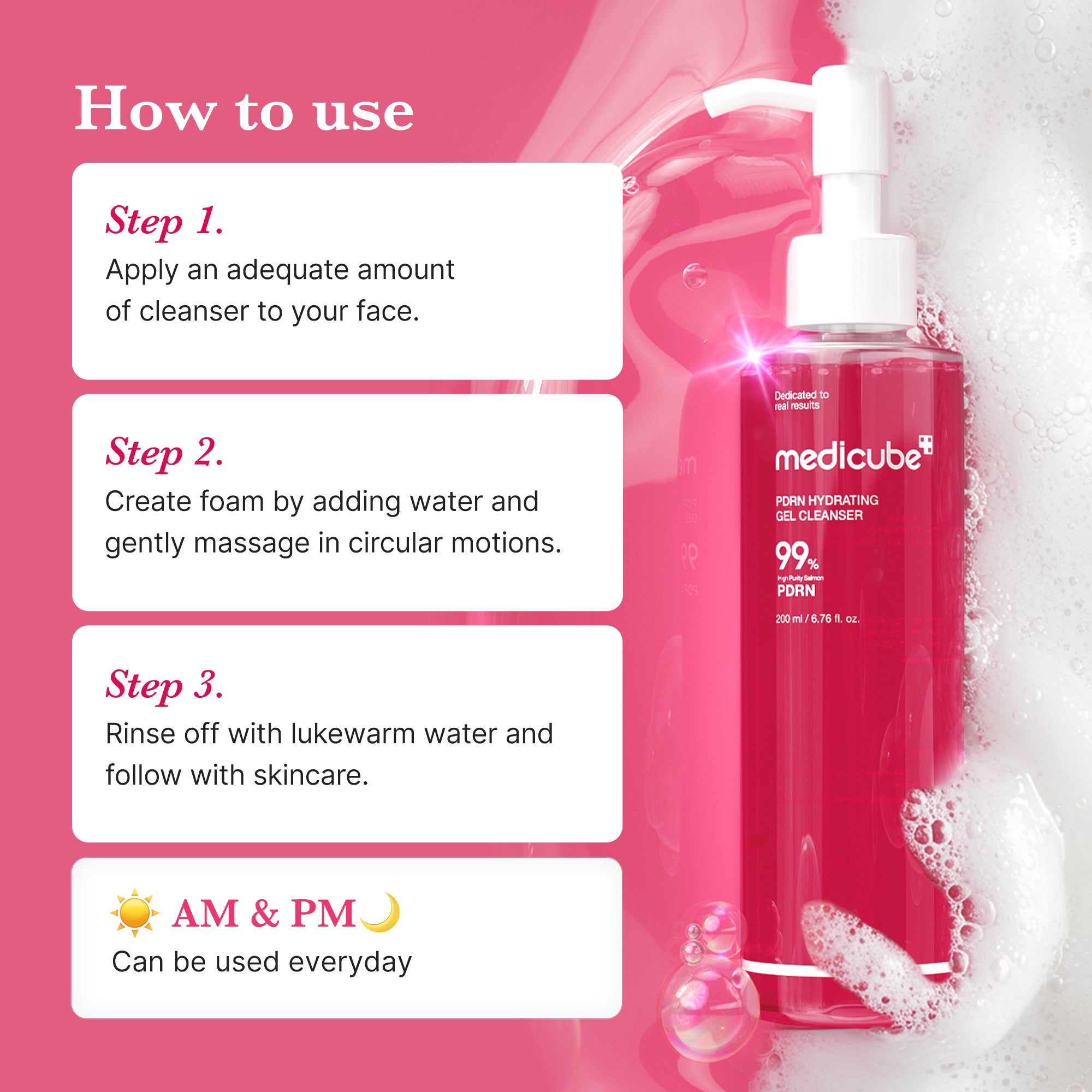 pdrn pink gel cleanser