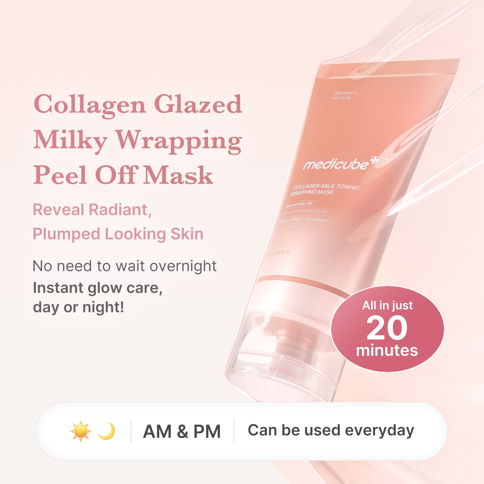 collagen milky glow daytime wrapping mask